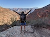 U.S. Army 2nd Lt. Aubrey Stuber takes in the view while on a backpacking trip through the Grand Canyon. (Courtesy photo by 2nd Lt. Aubrey Stuber)