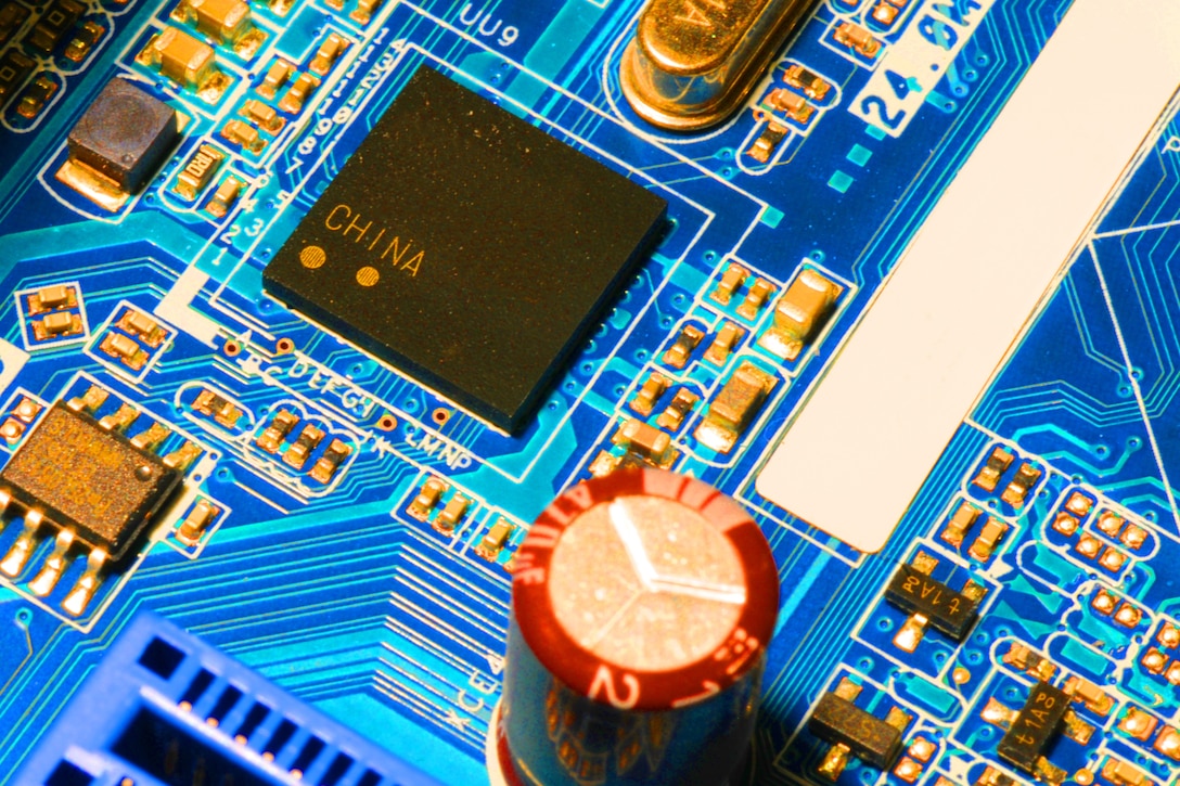 A photo shows a circuit board.