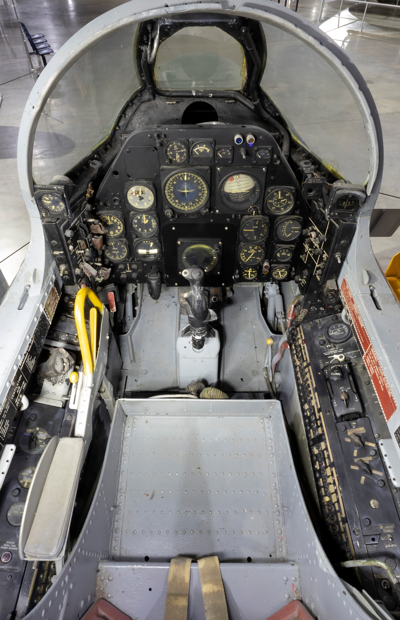 North American F-86D Sabre cockpit view