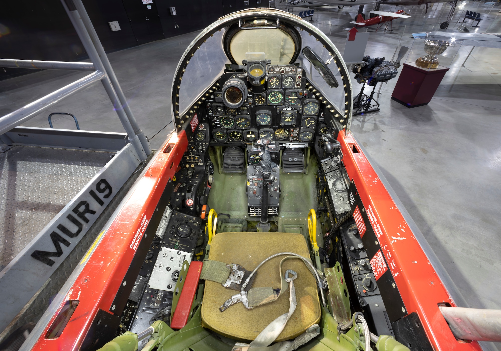 Lockheed F-94C Starfire rear cockpit view.