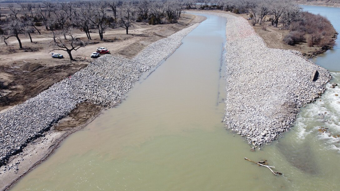 Yellowstone downstream end of bypass channel