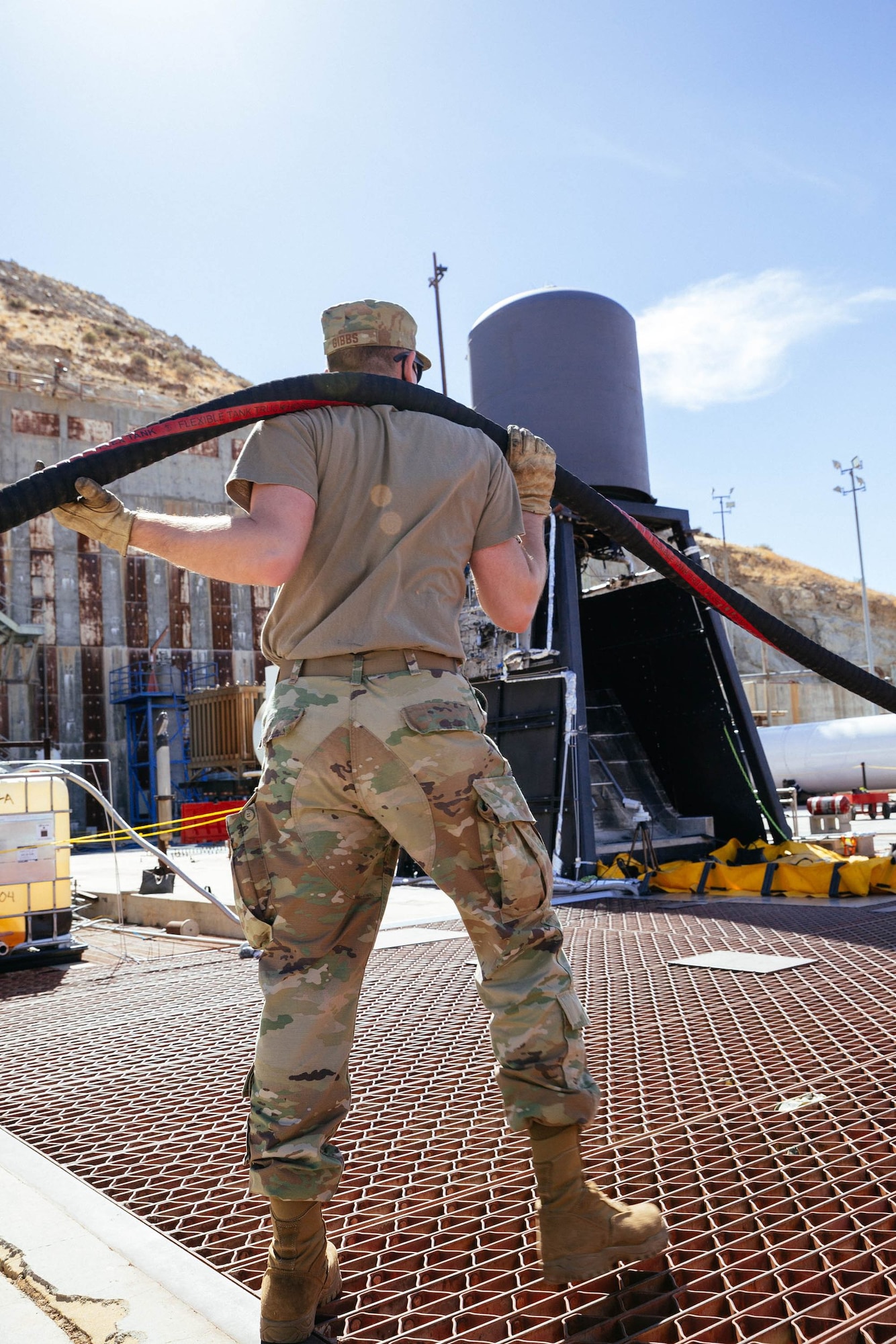 In 2021, The Air Force Research Laboratory and ABL Space Systems partnered with operators from the 2nd Space Launch Squadron and 412th Test Wing at Edwards Air Force Base, California to demonstrate how launch systems can be operated rapidly by small teams from nontraditional sites. AFWERX, part of AFRL, brought together players from across the national security space enterprise for this rapid rocket launch concept of operations demonstration. The complete test campaign, from training to full operations with cryogenic rocket propellants, validated the strong training base and capability of U.S. Air Force and U.S. Space Force active-duty personnel in conducting liquid rocket CONOPS and fielding of novel deployable systems. (Courtesy photo / ABL Space Systems)