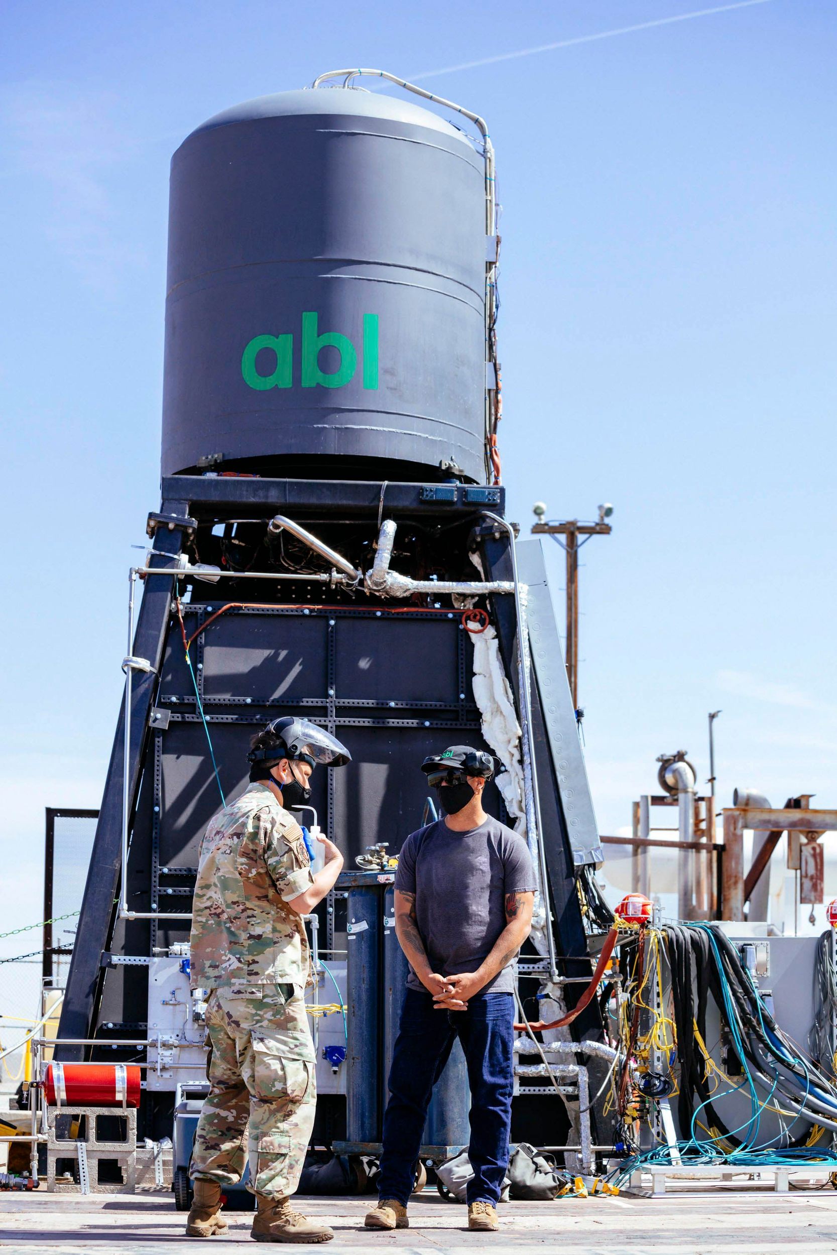 In 2021, The Air Force Research Laboratory and ABL Space Systems partnered with operators from the 2nd Space Launch Squadron and 412th Test Wing at Edwards Air Force Base, California to demonstrate how launch systems can be operated rapidly by small teams from nontraditional sites. AFWERX, part of AFRL, brought together players from across the national security space enterprise for this rapid rocket launch concept of operations demonstration. The complete test campaign, from training to full operations with cryogenic rocket propellants, validated the strong training base and capability of U.S. Air Force and U.S. Space Force active-duty personnel in conducting liquid rocket CONOPS and fielding of novel deployable systems. (Courtesy photo / ABL Space Systems)