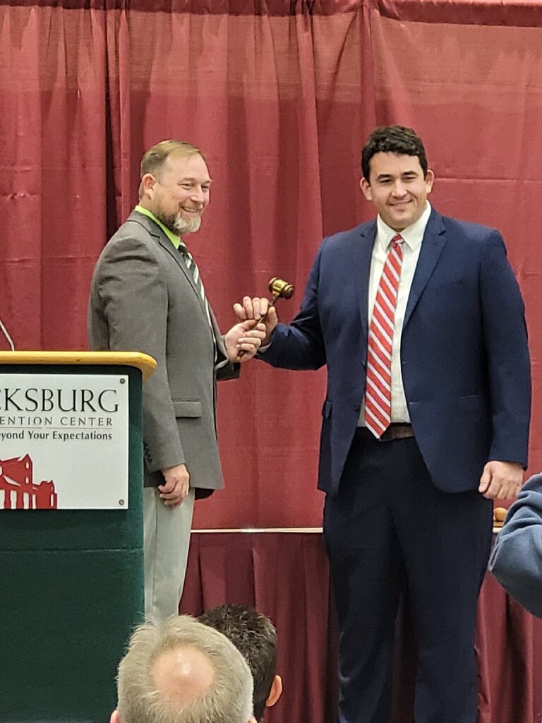 CHL's Keith Flowers is sworn in as president of the Vicksburg-Warren County Chamber of Commerce Board of Directors