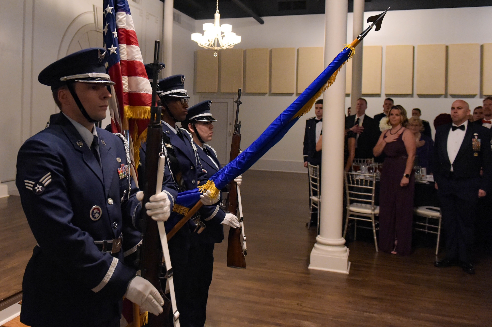 A photo of honor guard.