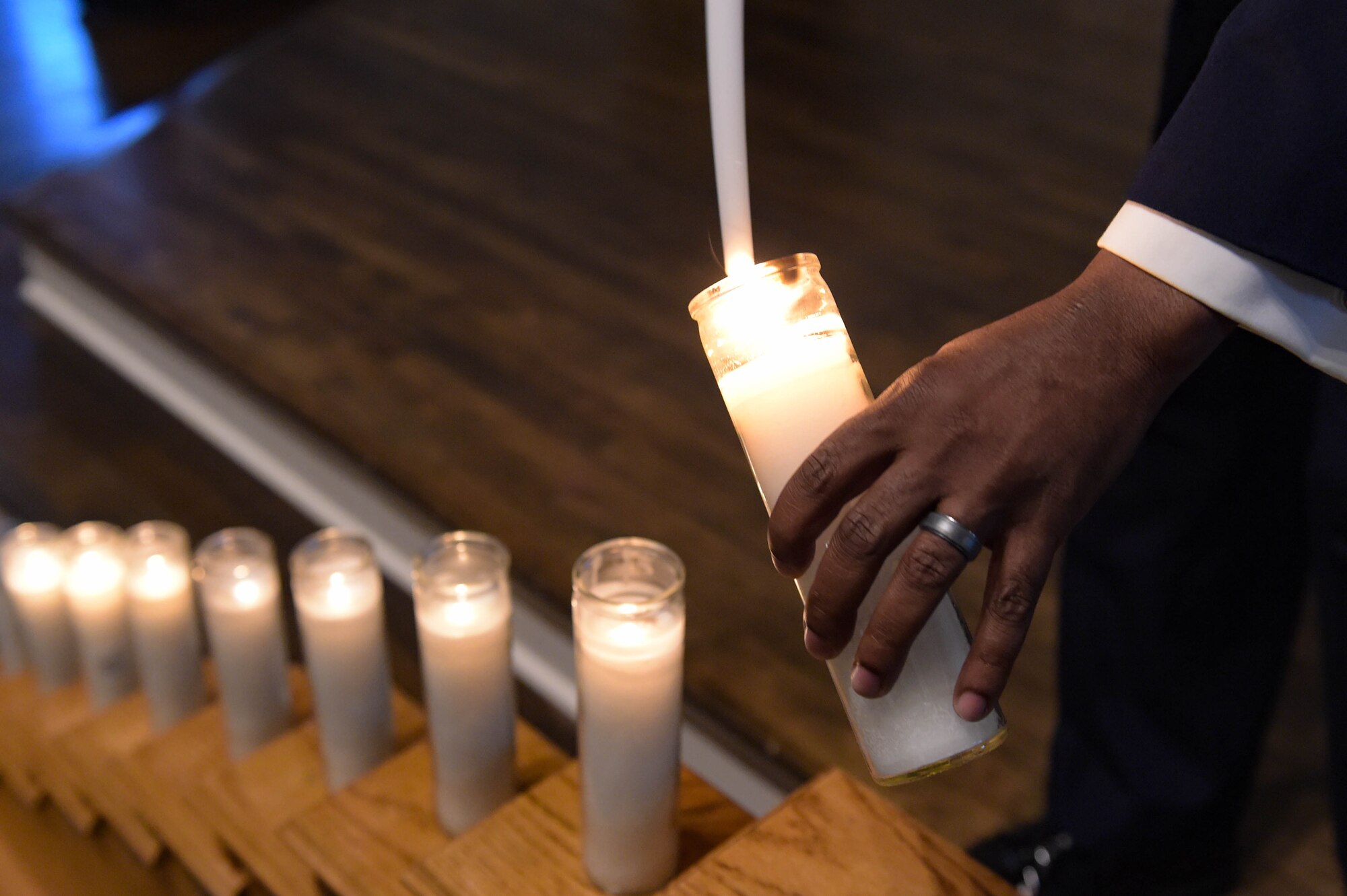 A photo of candles.