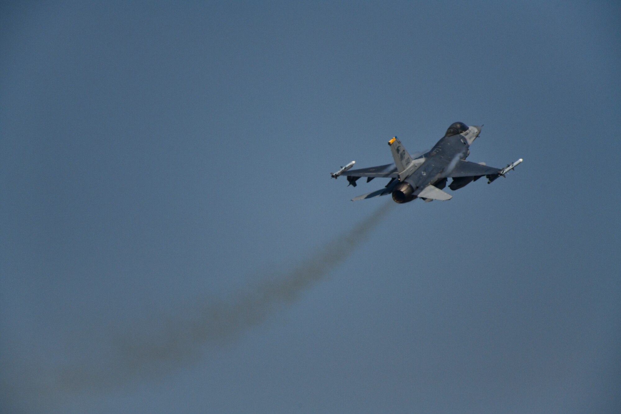 A jet takes off.