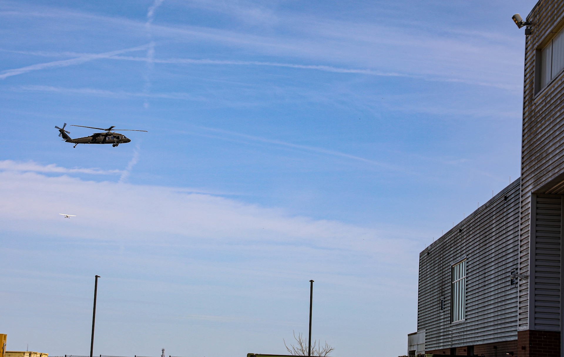 Each year they partner with the Guard and allow the teens to get a ride over Frankfort in a military aircraft. Something these kids never imagined getting to do and are even scared to do.