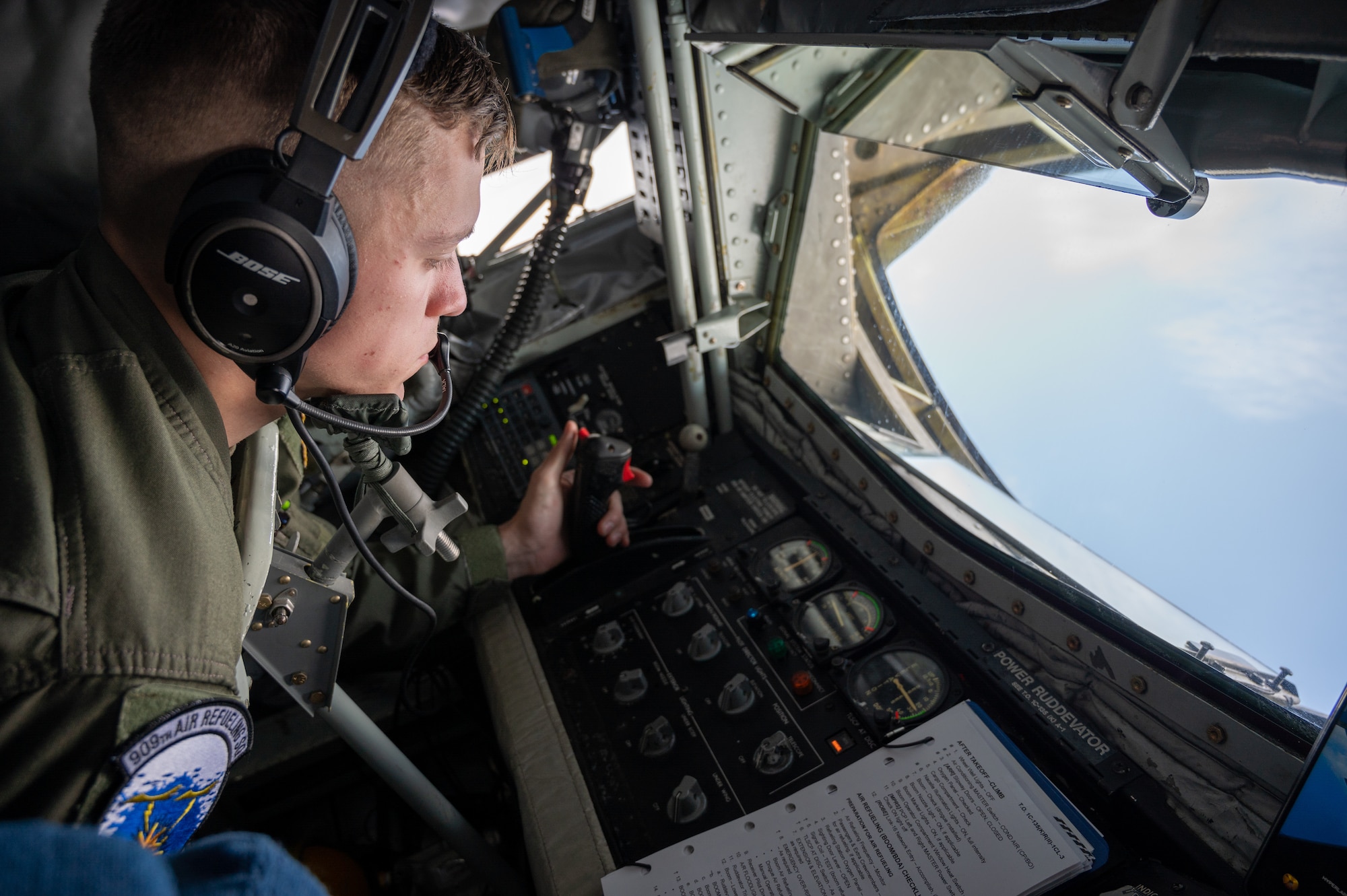 Airman prepares to perform refueling duties