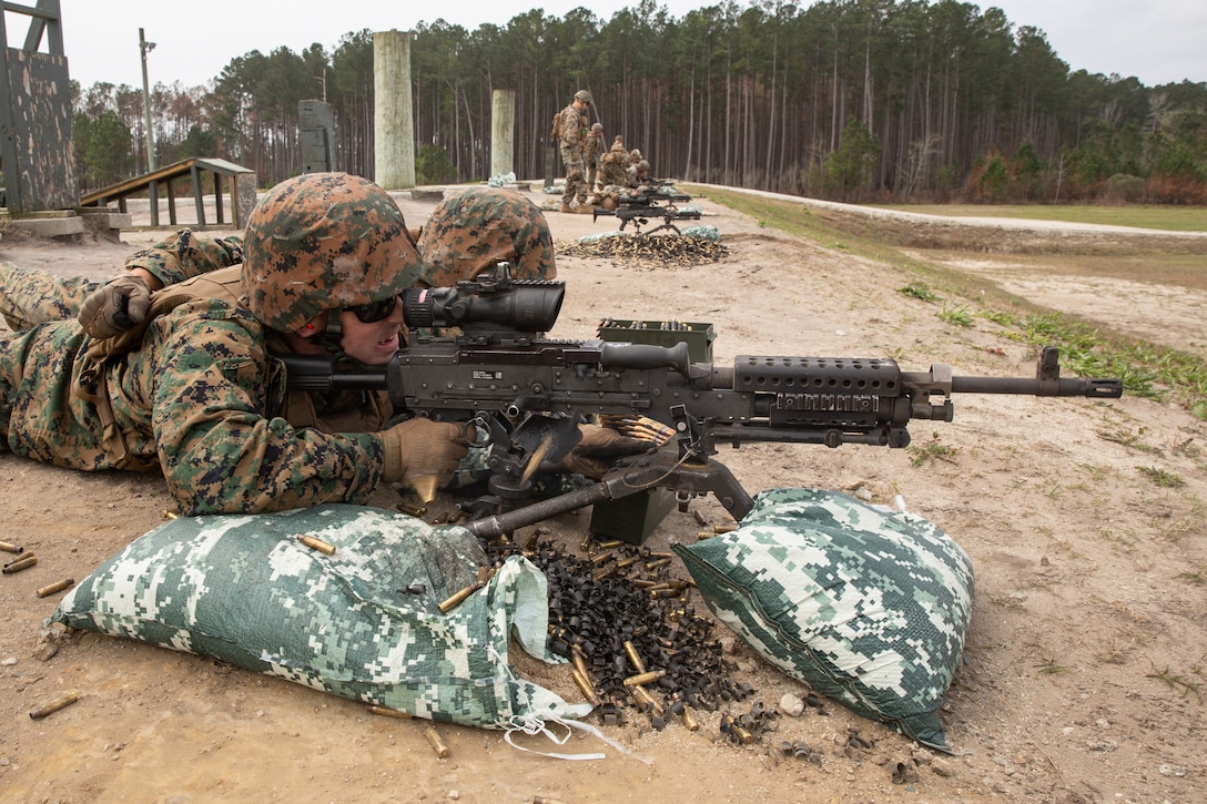 2nd LAAD machine-gun training