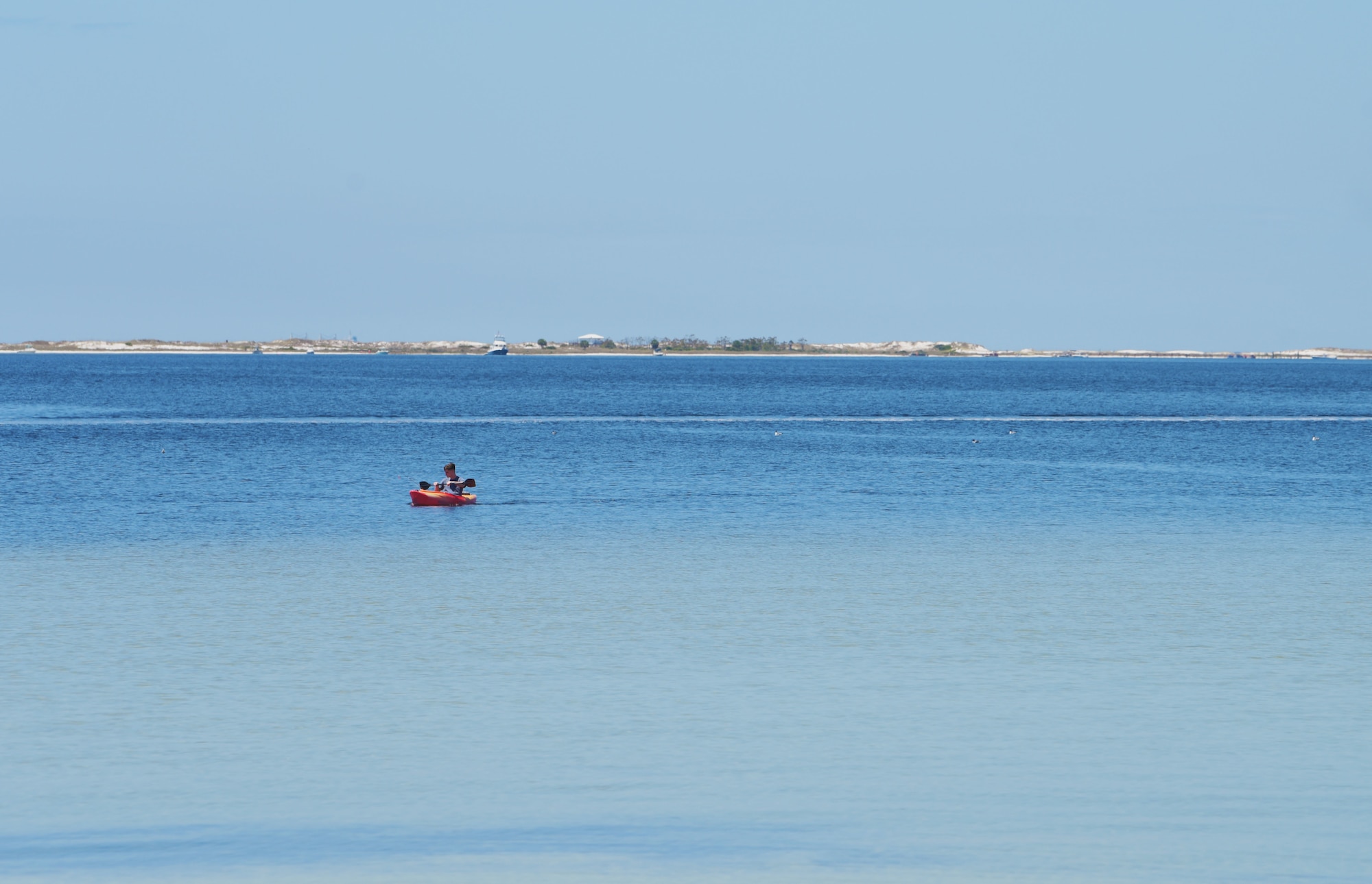 Airman kayaking