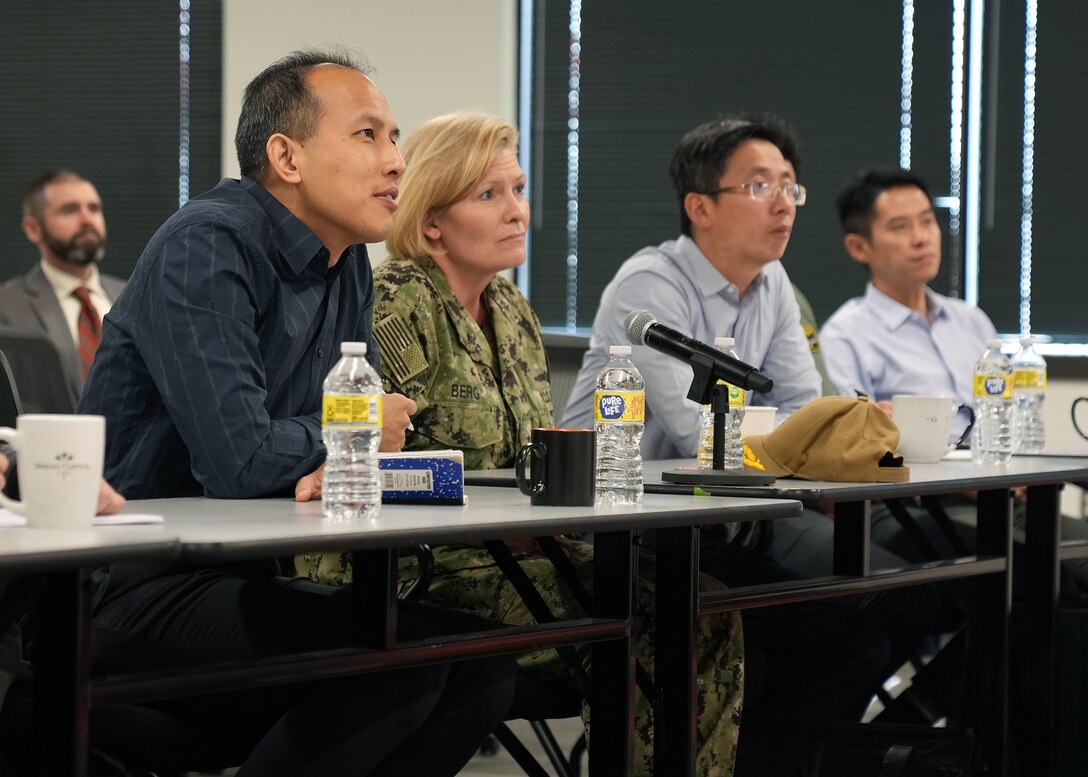 Brig. Gen. Mark Tan, Defense Cyber Chief with the Singapore Armed Forces, visited U.S. Cyber Command April 21, 2022 at Fort George G. Mead and Dreamport, Maryland. Cyber threats aren’t restricted to one nation or constrained by borders; which is why like-minded nations partner to learn from each other, enhancing cyber security. (DoD Photo by Chief Mass Communication Specialist John Dasbach)