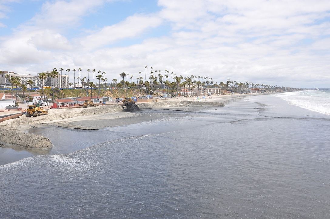 In this file photo, Manson Construction Company of Seattle conducts dredging operations in Oceanside Harbor, California. The U.S. Army Corps of Engineers Los Angeles District began its annual dredging of the harbor once again starting April 11. Operations are expected to be complete prior to Memorial Day weekend.