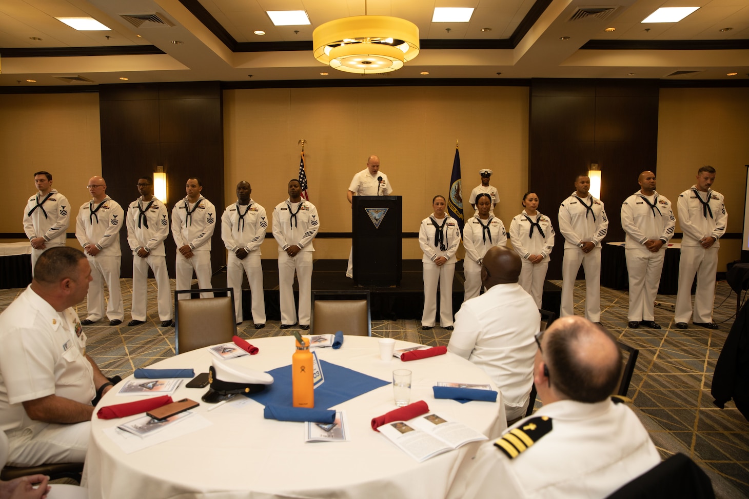 Sailors during Sailor of the Years winner announcement