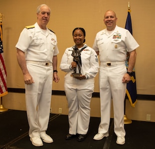 Sailors during Sailor of the Years winner announcement