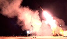 The Missile Defense Agency, in partnership with U.S. Army Space and Missile Defense Command and other organizations, successfully conducts a flight test of the Terminal High Altitude Area Defense weapon system, March 29. The test, designated Flight Test THAAD Weapon System-21 was conducted at the White Sands Missile Range, New Mexico. Preliminary results indicate that flight test objectives were achieved by the THAAD Weapon System, which was integrated with and fired two Patriot Advanced Capability-3 Missile Segment Enhanced interceptors that intercepted a USASMDC Black Dagger target. (Missile Defense Agency photo)