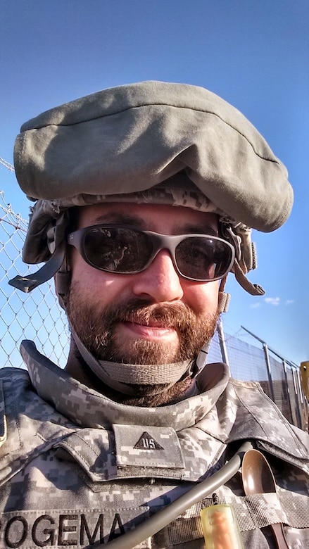 David Bogema deployed to Al Asad Air Base, Iraq in Jan.5, 2015 to investigate potential water sources in the area. (USACE photo by David Bogema)