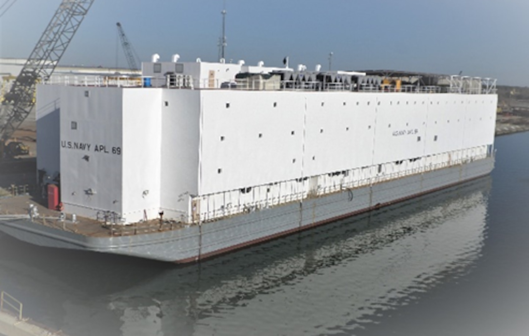 The Navy’s newest berthing barge, Auxiliary Personnel Lighter (APL) 69, recently conducted Builder’s and Acceptance Trials in Pascagoula, Mississippi.
