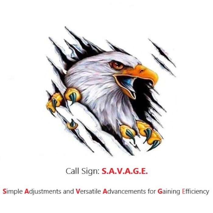 Logo of Eagle with call sign SAVAGE