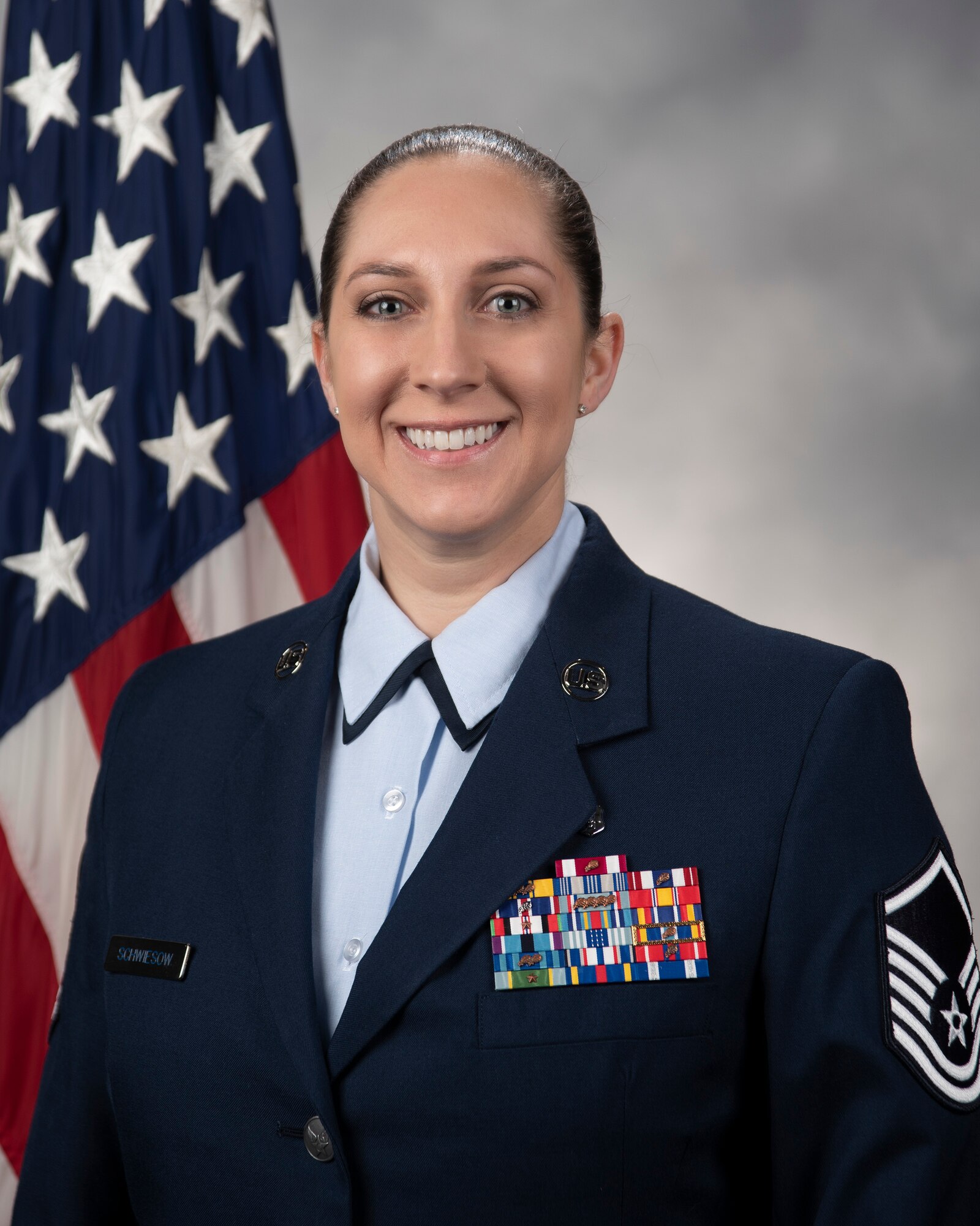 Master Sgt. Amy Schwiesow official photo.