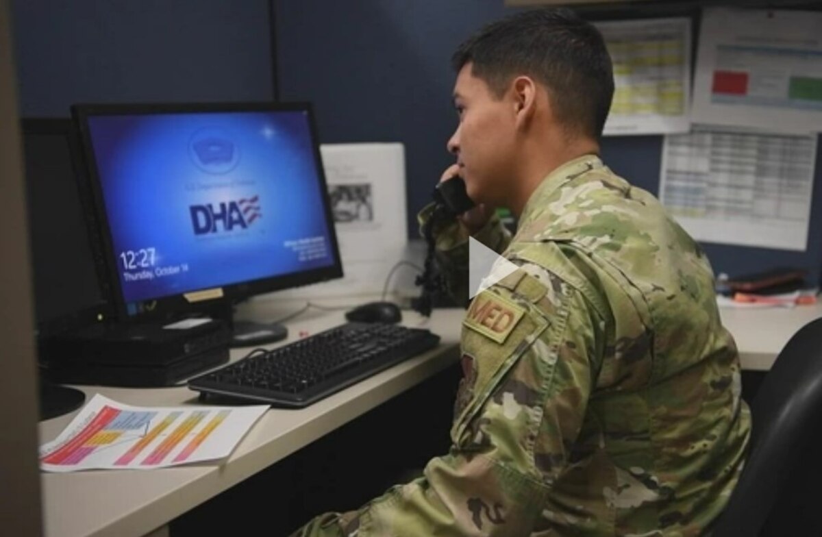 Airman Gonzalez-Asari conducts contact tracing as part of his COVID-19 response.
