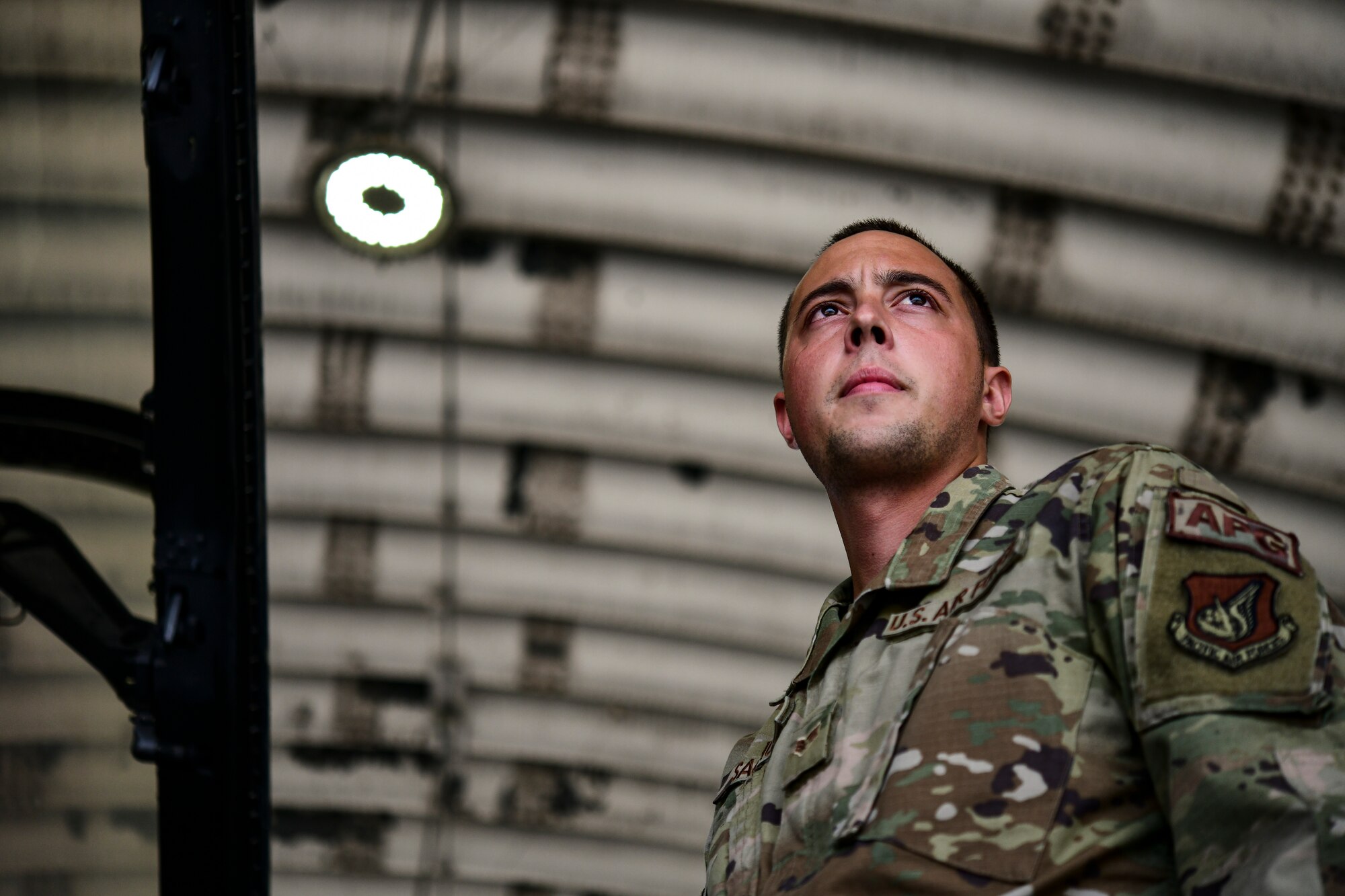 Flight line portraits of weapons and maintenance Airmen.
