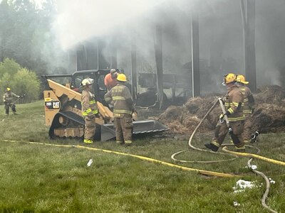 Fort Pickett Fire Dept. helps lead response to large commercial fire