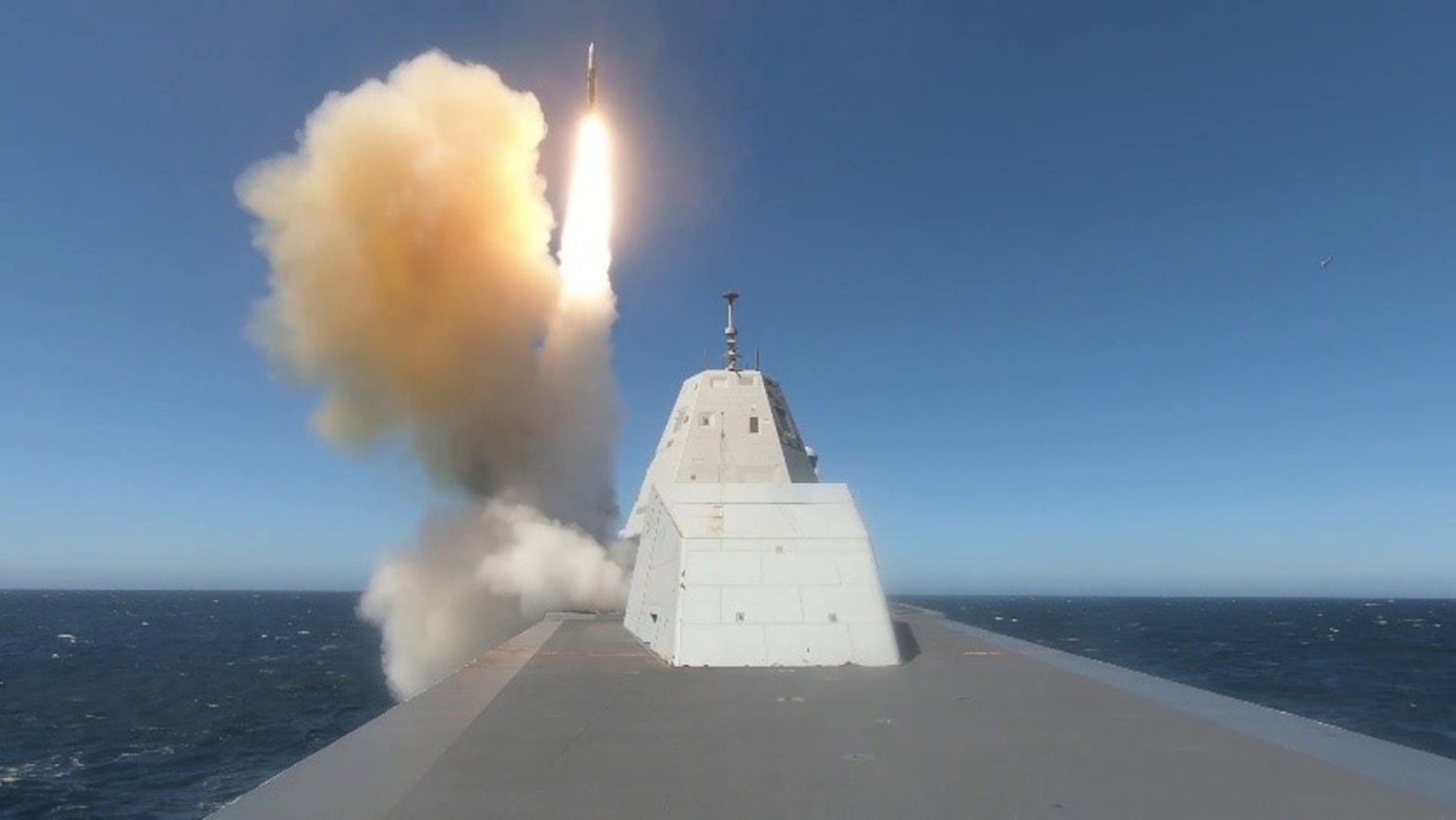 USS Zumwalt Conducts Live Fire Missile Exercise