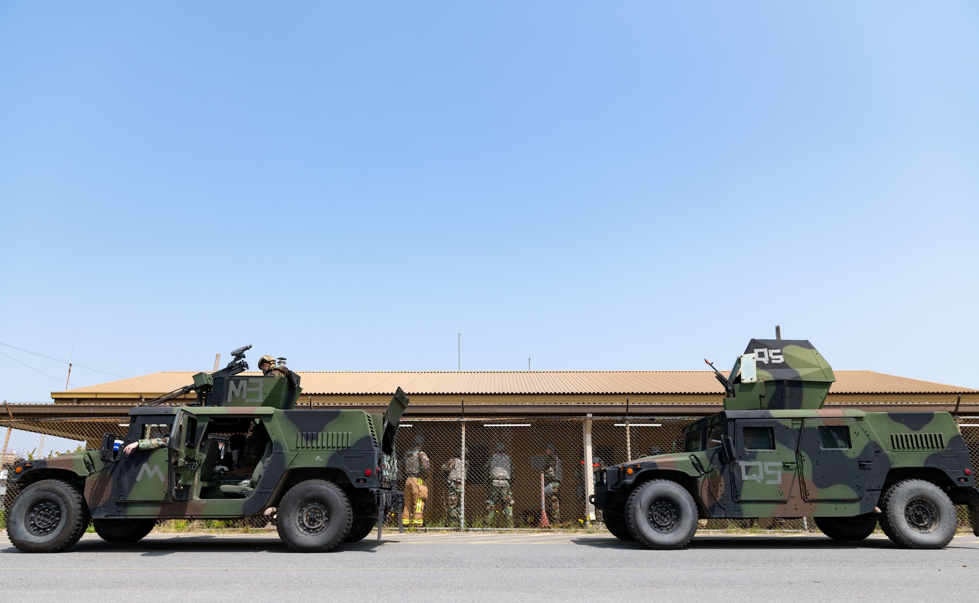 Airmen assigned to the 8th Fighter Wing participate in the selective arming program (SELARM) during routine training at Kunsan Air Base, Republic of Korea, April 24, 2022.