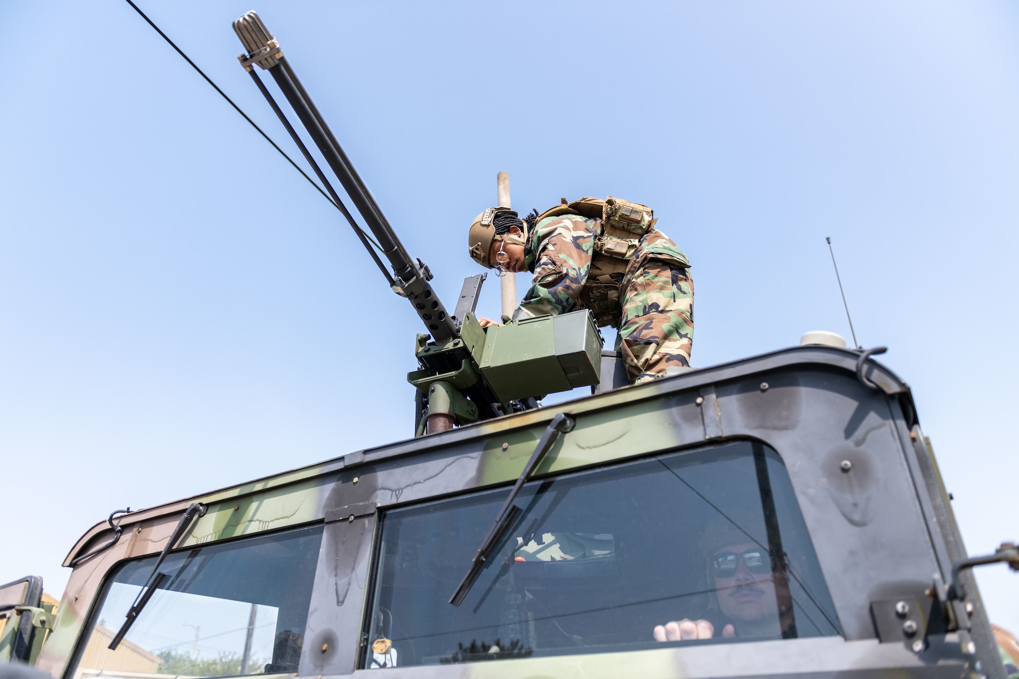 Airmen assigned to the 8th Fighter Wing participate in the selective arming program (SELARM) during routine training at Kunsan Air Base, Republic of Korea, April 24, 2022.