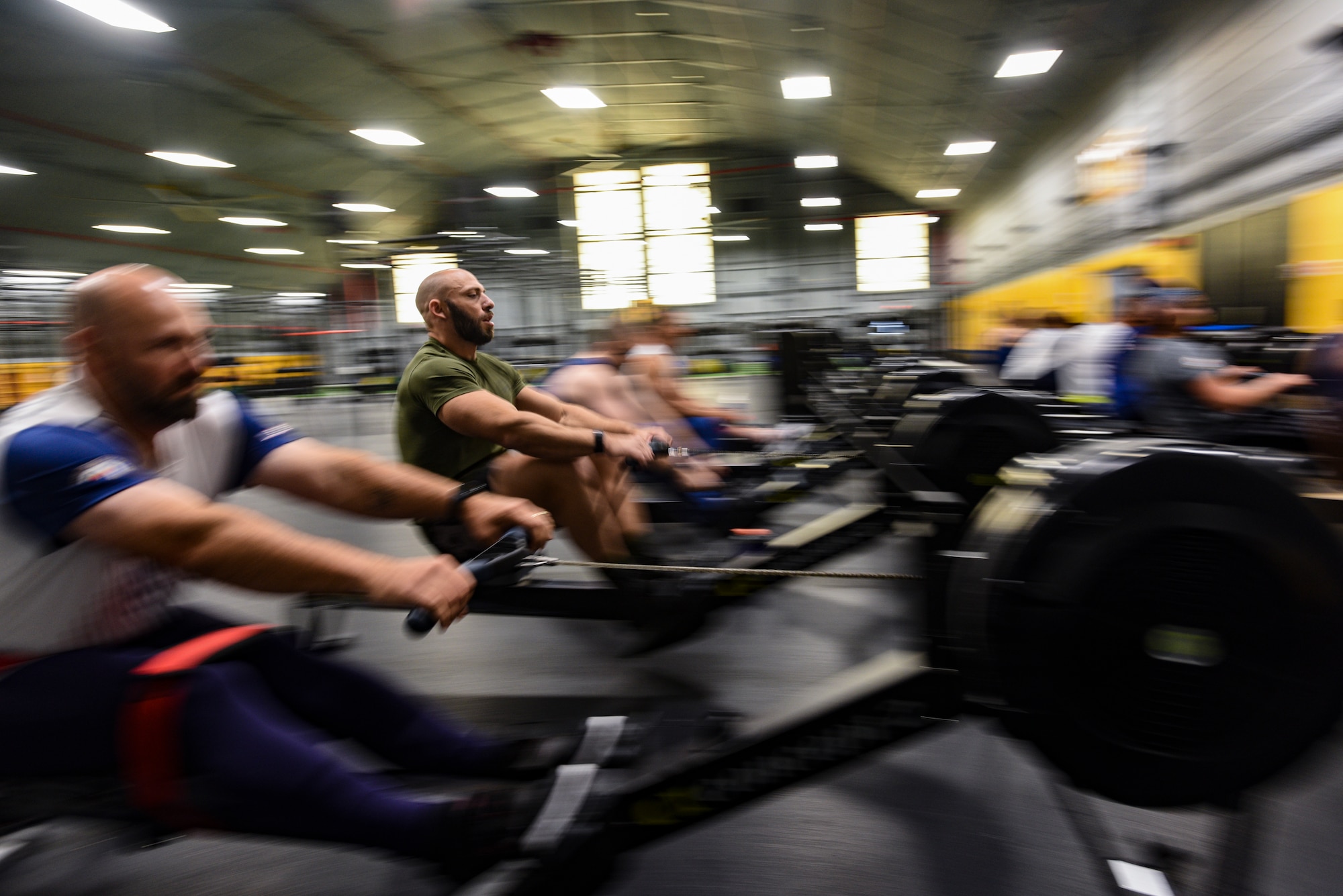 Montana Air National Guard Staff Sgt. Matt Cable, a security forces defender and member of the Air Force Wounded Warrior Program, practices rowing in preparation for the 2022 Invictus Games. Cable won medals in all seven events he competed in at the games in The Hague, Netherlands, April 14-22.