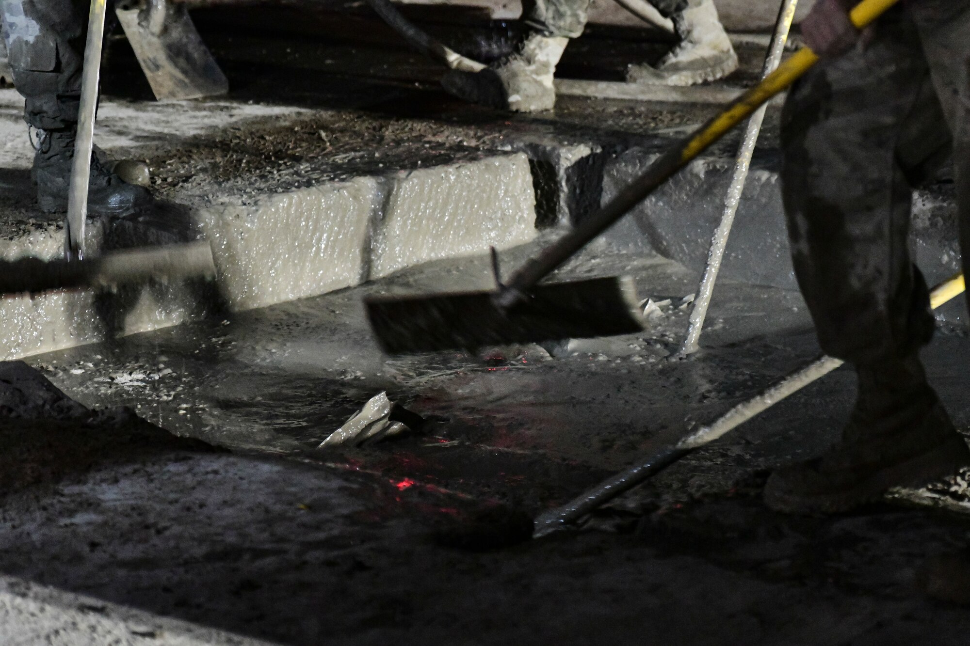 Airmen execute rapid airfield repair.