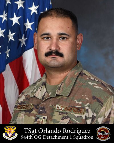 Reserve Citizen Airman Technical Sgt. Orlando Rodriguez, 944th Operations Group Detachment 1, was awarded the 944th Fighter Wing Non Commissioned Officer of the Year for 2021.