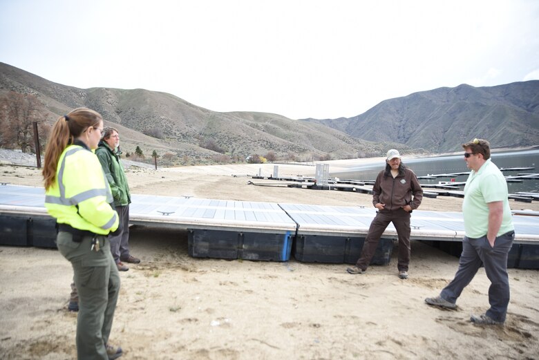 U.S. Army Corps of Engineers and Spring Shores Marina manager for Idaho Department of Parks and Recreation, Surat Nicol discussing how much water will be able to refill..