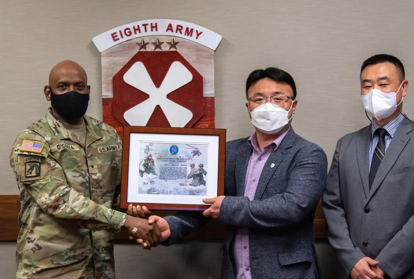 U.S. Army Garrison Daegu Safety Office Recognized for Culture of Safety ...