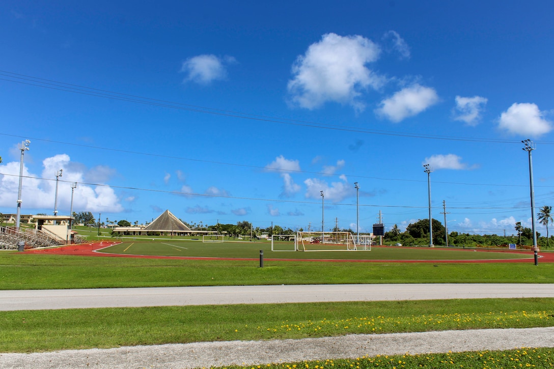 NAVAL BASE GUAM (March 23, 2022) - The Charles King Fitness Center (CKFC)
track on U.S. Naval Base Guam (NBG) is scheduled to undergo $1.1 million in
repairs this summer to address safety issues. The track was closed in
January 2021 after it was deemed unsafe. The track is anticipated to reopen
in Spring 2023.