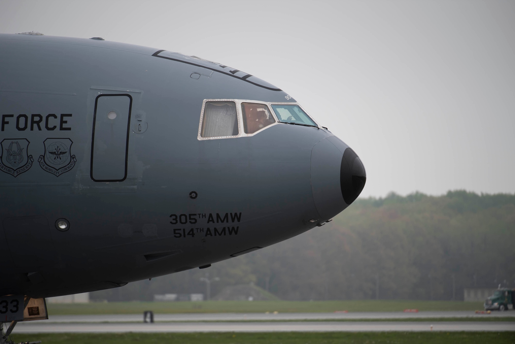 The first KC-10 Extender ever produced arrives at Dover Air Force Base, Delaware, April 26, 2022. The aircraft was officially retired following a short ceremony and will become part of the Air Mobility Command museum. (U.S. Air Force photo by Tech. Sgt. J.D. Strong II)