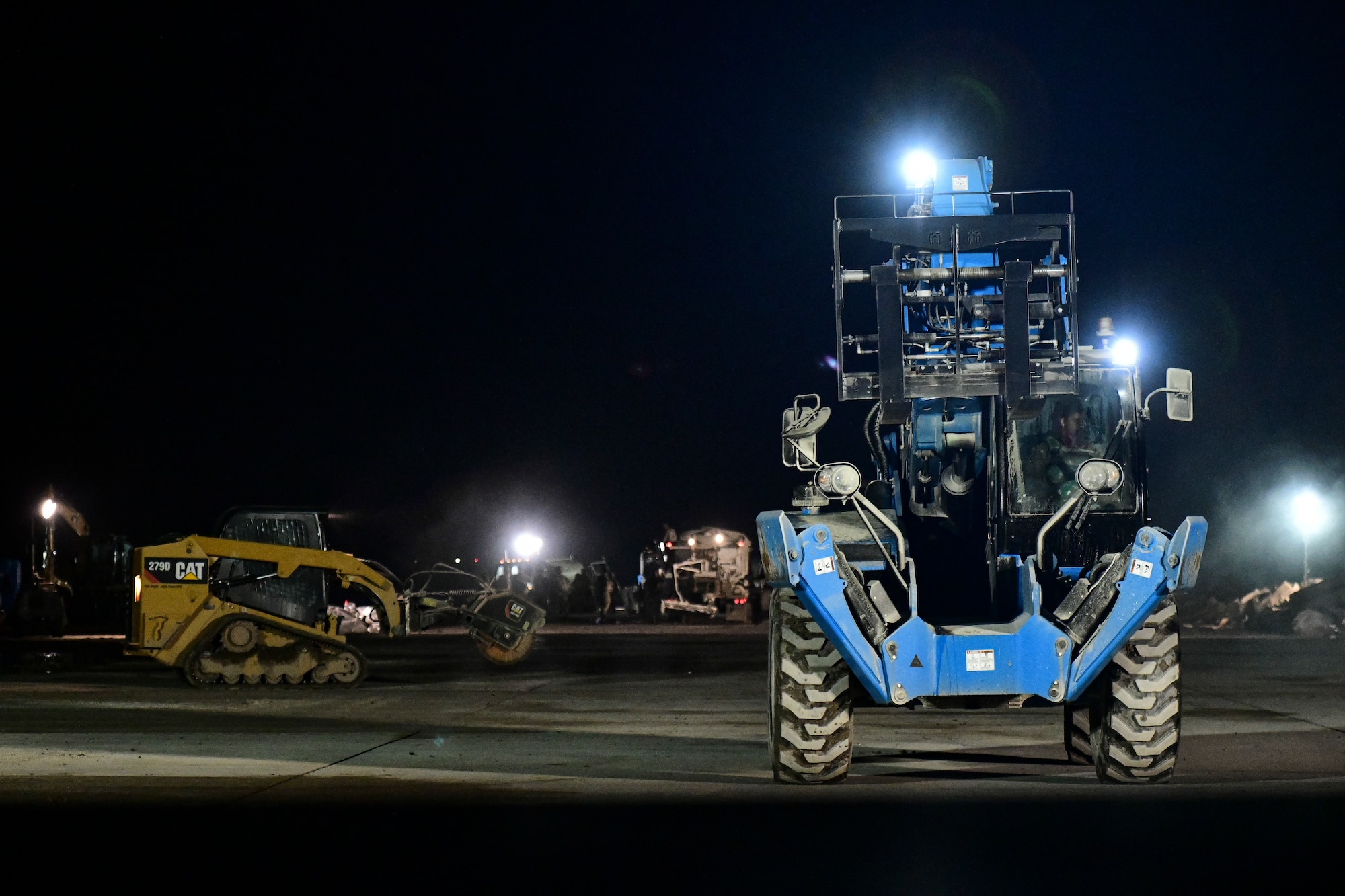 Airmen execute rapid airfield repair.