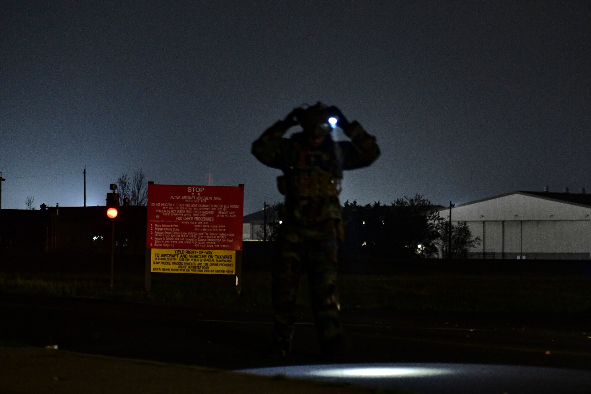 Airmen execute airfield damage repair.
