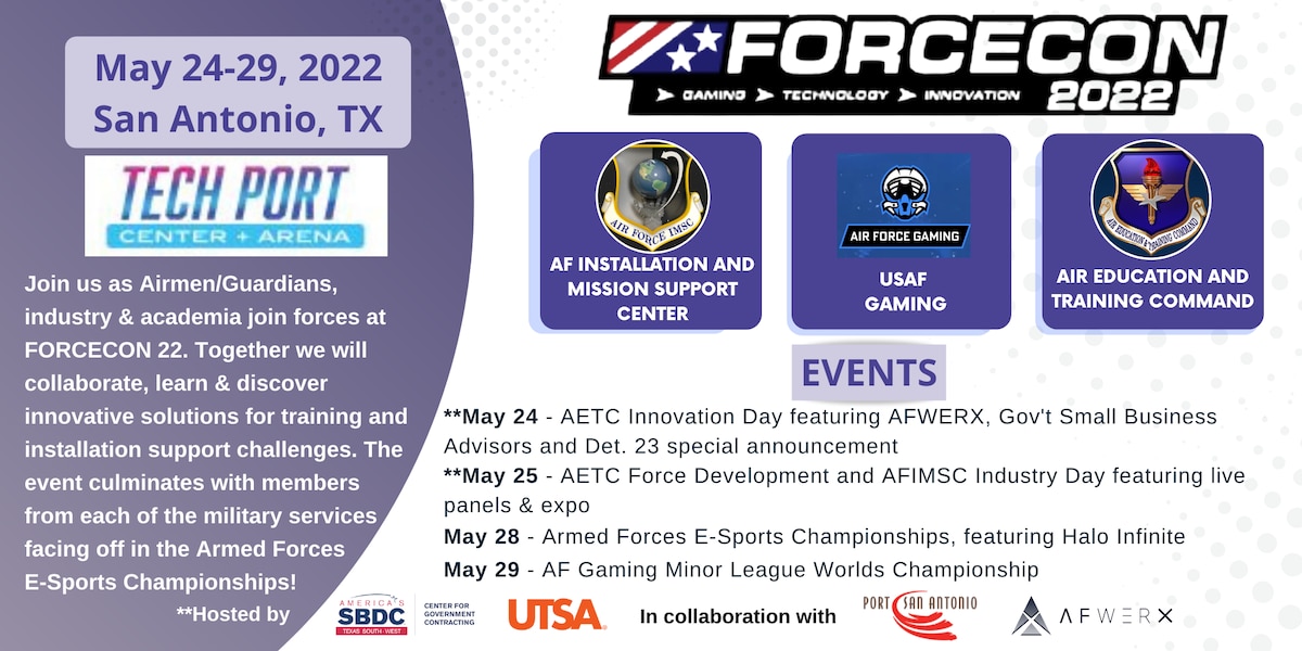 picture of AETC, AFIMSC and AF Gaming Shields