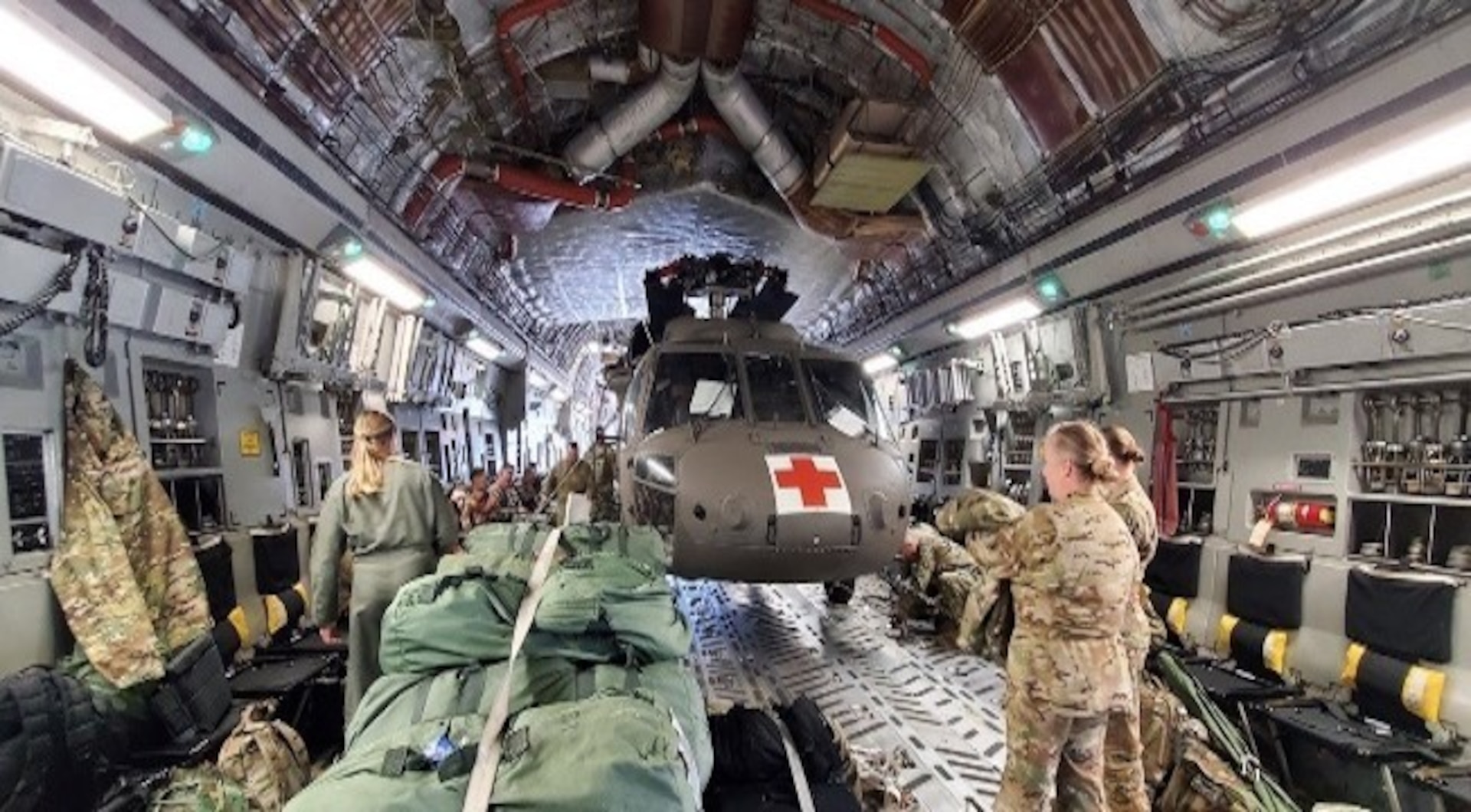 military transport helicopters interior
