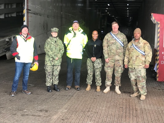 Military Sealift Command in March charted American Roll-on Roll-Off Carrier (ARC) ship MV Endurance to load U.S. Army cargo at the Port of Beaumont in Texas and embarked two female tactical advisors (TACADs) to oversee the voyage to Europe.