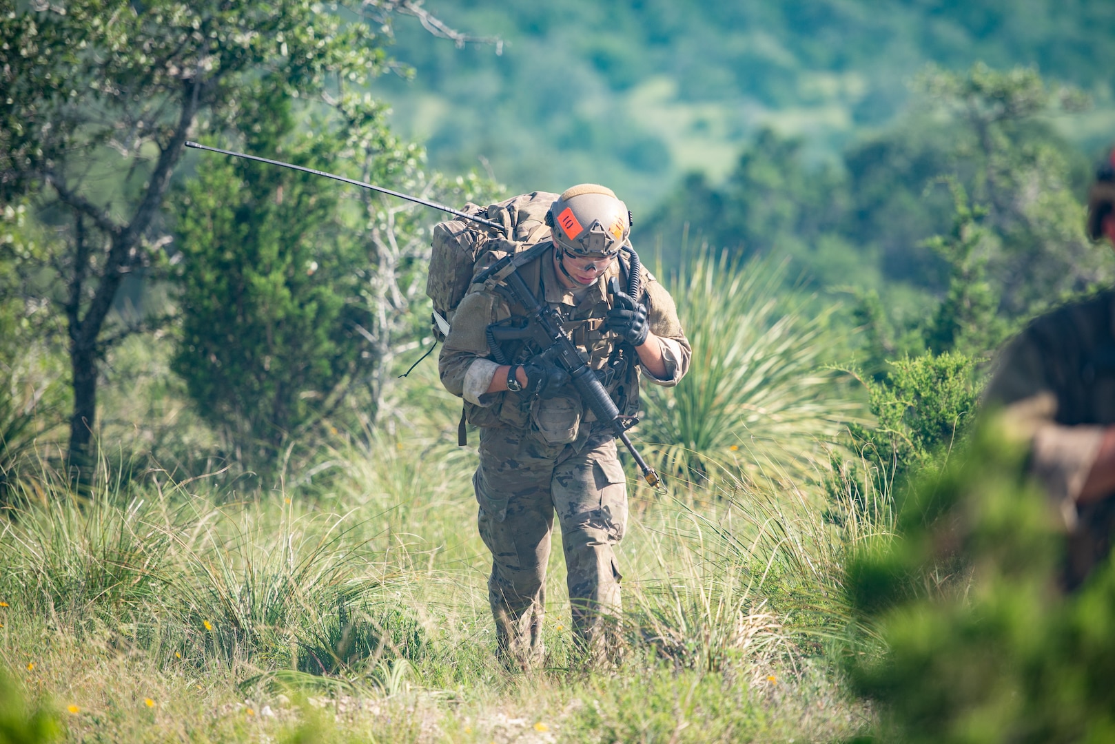 Soldier in field.