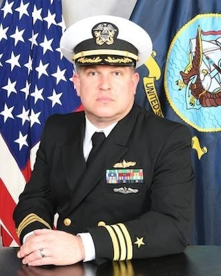 191105-N-N0443-3051 VIRGINIA BEACH, Va. (Nov. 05, 2019) Official portrait of Cmdr. Todd Arnold, executive officer, Surface Combat Systems Training Command Hampton Roads (U.S. Navy photo courtesy Surface Combat Systems Training Command Hampton Roads)