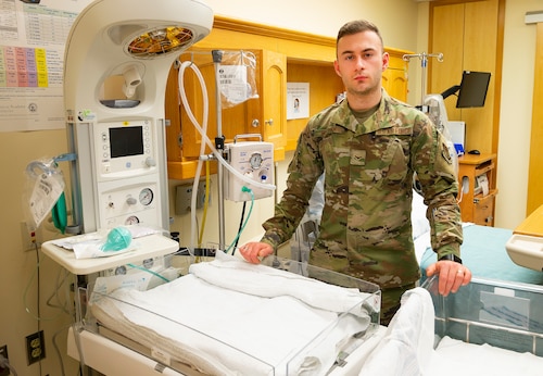 Airman 1st Class Davyd Bielykh, who serves as a medic at the 88th Inpatient Operations Squadron, moved from Ukraine to the United States when he was 18. Growing up, he watched American TV shows and movies, witnessing the freedom, opportunities and chance for prosperity most Americans enjoyed. “And I wanted the same conditions,” he said. U.S. AIR FORCE PHOTO/R.J. ORIEZ