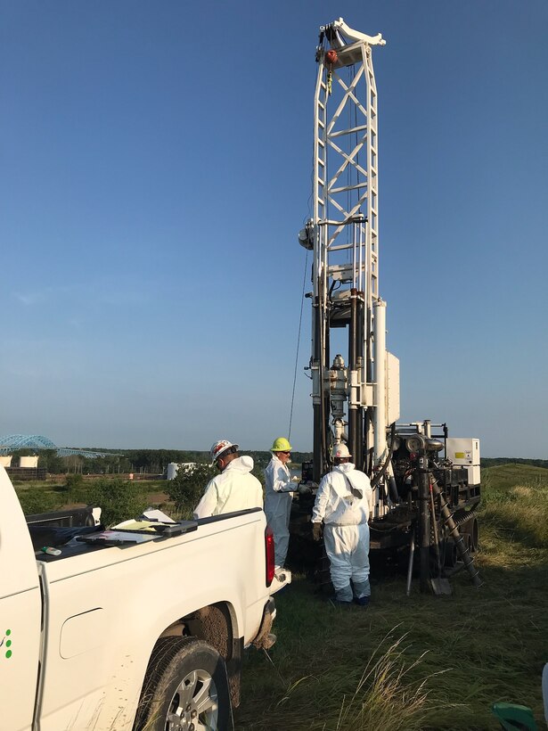 Drilling in a field