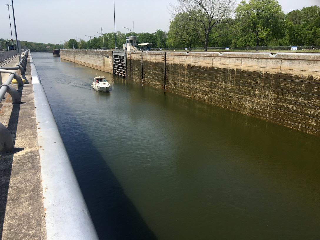 The U.S. Army Corps of Engineers Nashville District announces that Cheatham Lock at Cumberland River mile 148.6 is undergoing a series of closures May 16 through Aug. 5, 2022. (USACE Photo by Tadd Potter)