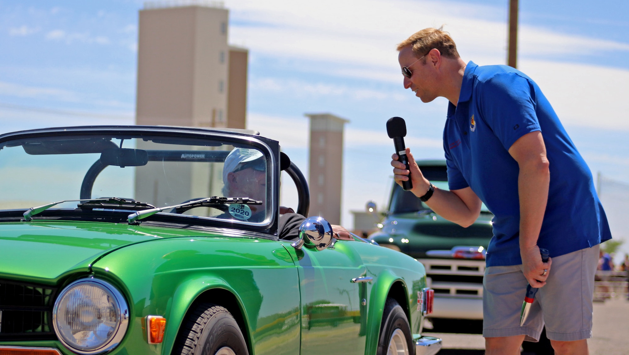 A photo of an Airmen speaking.