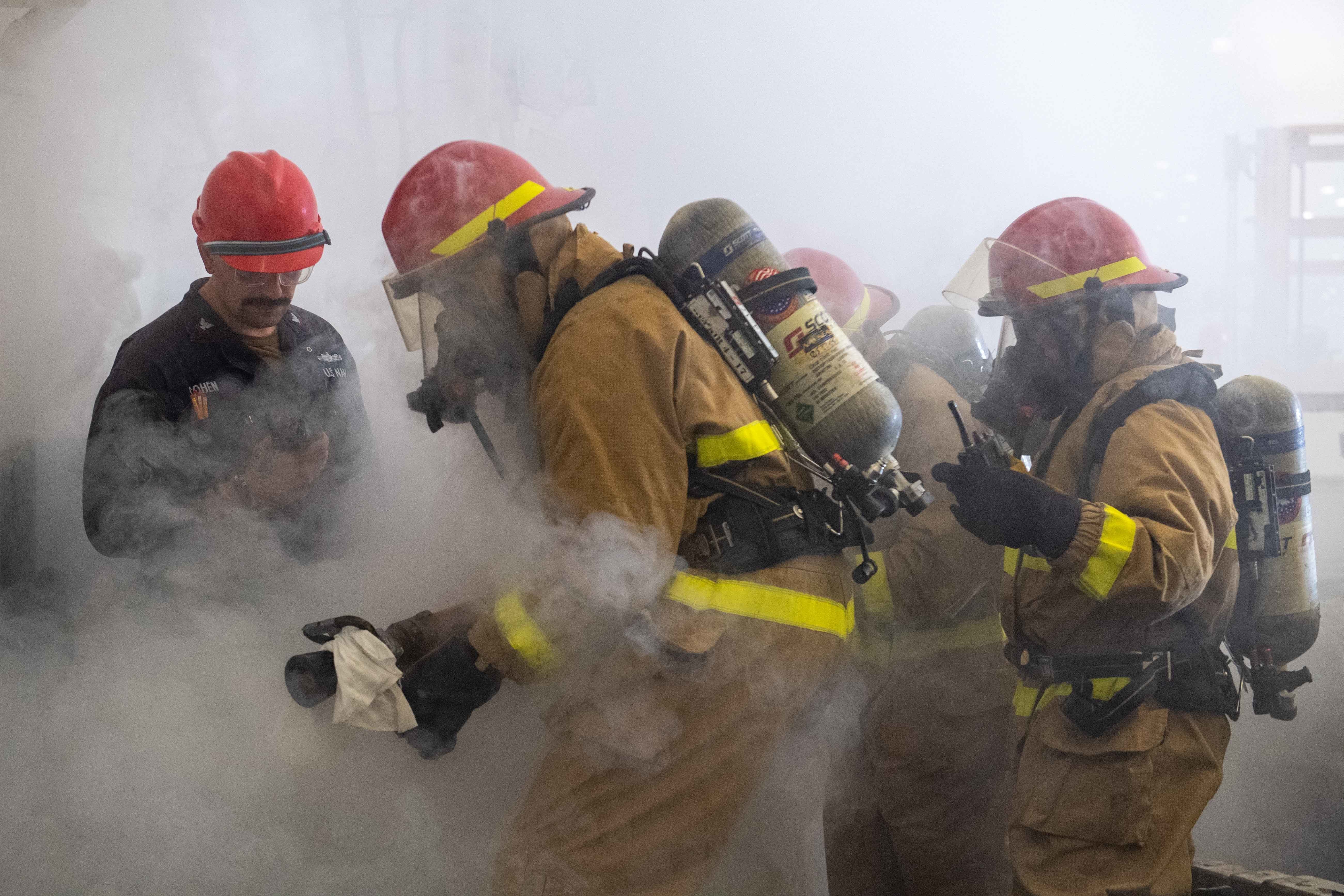 USS America completes integrated industrial firefighting drill > United
