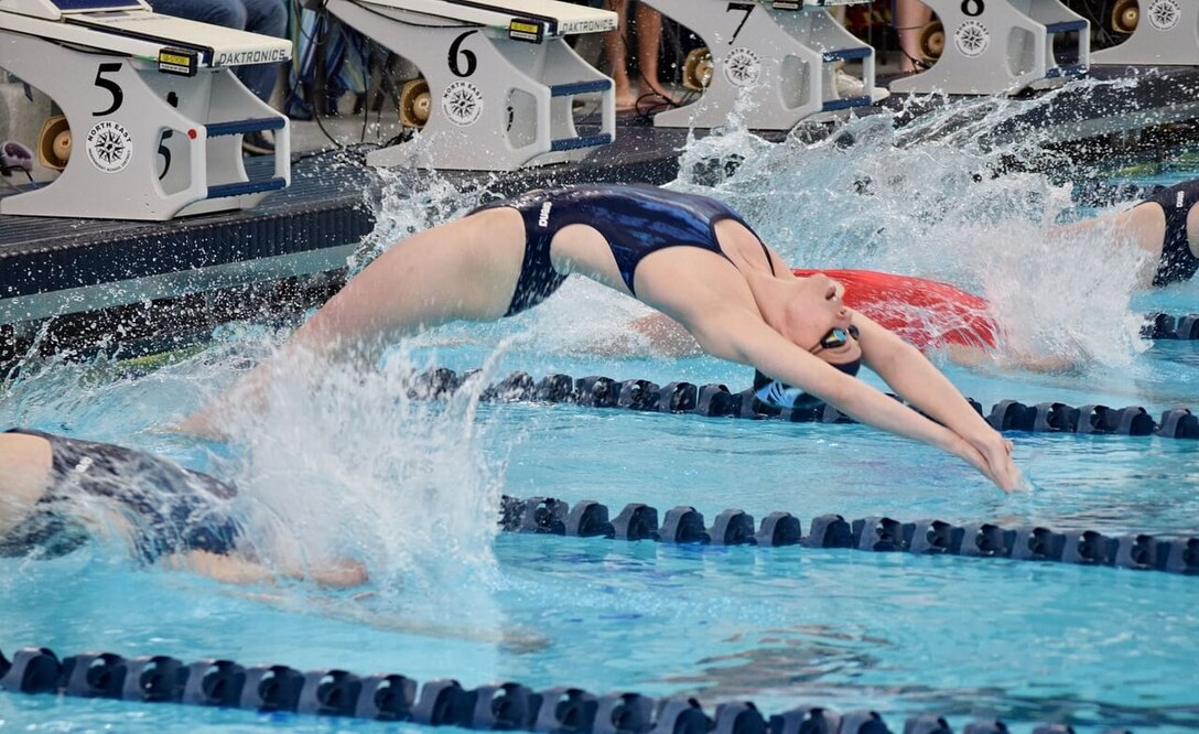 Mikayla Moore swimming